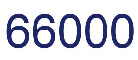 Número 66000 imagen azul