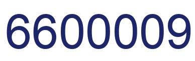Número 6600009 imagen azul