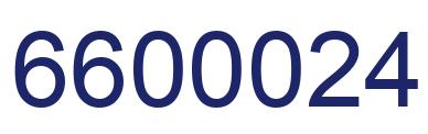 Number 6600024 blue image