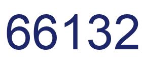 Number 66132 blue image