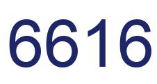 Number 6616 blue image