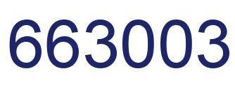 Número 663003 imagen azul