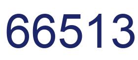 Número 66513 imagen azul