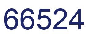 Número 66524 imagen azul