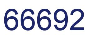 Zahl 66692 blau bild