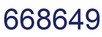 Número 668649 imagen azul