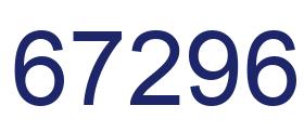 Número 67296 imagen azul