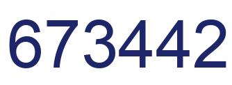 Número 673442 imagen azul