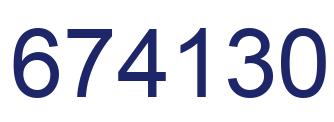 Número 674130 imagen azul
