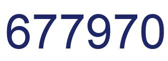 Número 677970 imagen azul