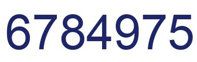 Number 6784975 blue image