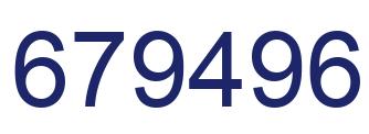 Número 679496 imagen azul