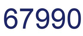 Número 67990 imagen azul