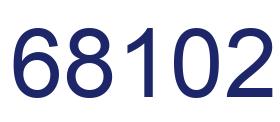 Número 68102 imagen azul