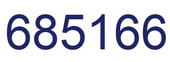 Número 685166 imagen azul