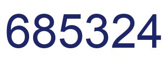 Number 685324 blue image