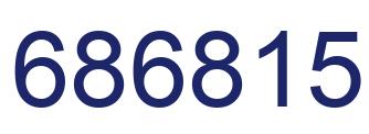Número 686815 imagen azul