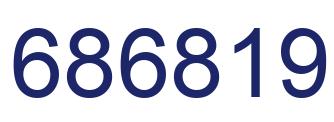 Número 686819 imagen azul