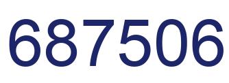 Number 687506 blue image