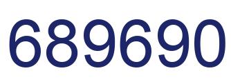 Number 689690 blue image