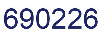 Number 690226 blue image