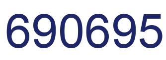 Número 690695 imagen azul