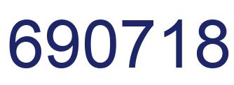 Número 690718 imagen azul