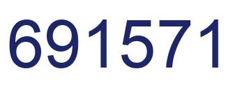 Number 691571 blue image