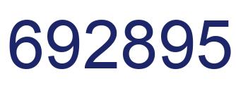 Número 692895 imagen azul