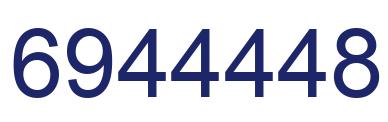 Number 6944448 blue image