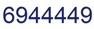 Número 6944449 imagen azul