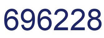 Number 696228 blue image