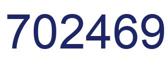 Number 702469 blue image
