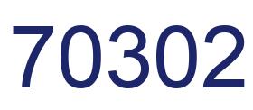 Número 70302 imagen azul