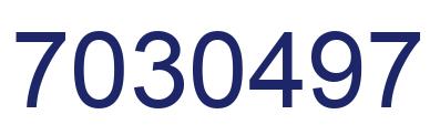 Número 7030497 imagen azul