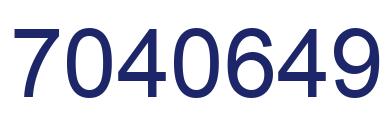 Número 7040649 imagen azul