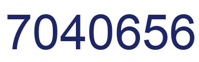 Número 7040656 imagen azul