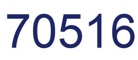 Number 70516 blue image