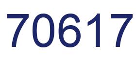 Número 70617 imagen azul