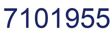 Number 7101955 blue image