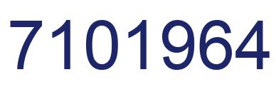 Number 7101964 blue image