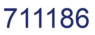 Número 711186 imagen azul