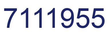 Número 7111955 imagen azul