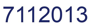 Número 7112013 imagen azul