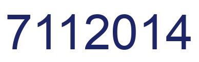 Número 7112014 imagen azul