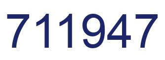 Número 711947 imagen azul