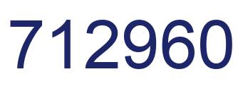 Number 712960 blue image