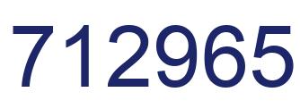 Number 712965 blue image