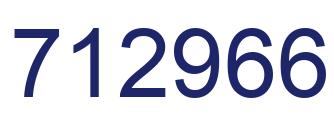 Number 712966 blue image