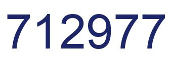 Número 712977 imagen azul
